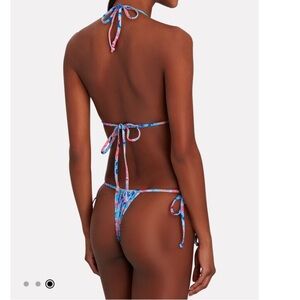 Frankie’s bikini scarf print tie side bottom